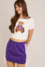 Load image into Gallery viewer, Short Sleeve Teddy Bear Sweater Top