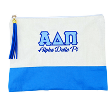Load image into Gallery viewer, Zeta Tau Alpha Sorority Embroidered Greek Letter Pouch