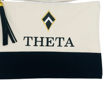 Load image into Gallery viewer, Zeta Tau Alpha Sorority Embroidered Greek Letter Pouch