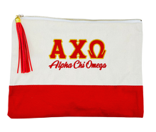 Load image into Gallery viewer, Zeta Tau Alpha Sorority Embroidered Greek Letter Pouch