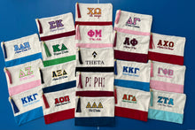 Load image into Gallery viewer, Zeta Tau Alpha Sorority Embroidered Greek Letter Pouch