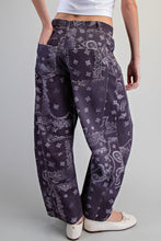 Load image into Gallery viewer, Plum Mineral Washed Paisley Barrel Jeans