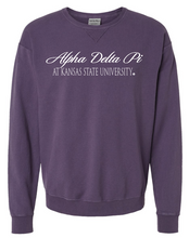 Load image into Gallery viewer, G-6: K-State Purple Sorority Crew - Customizable