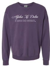 Load image into Gallery viewer, G-6: K-State Purple Sorority Crew - Customizable