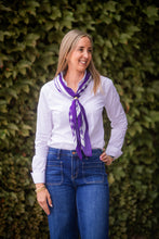 Load image into Gallery viewer, KSU Gingham Saturday Tie Scarf - Purple