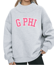 Load image into Gallery viewer, G-10: Block Mock Neck Greek Sweatshirt - Customizable