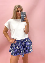 Load image into Gallery viewer, Floral Mini Ruffle Skirt