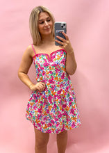 Load image into Gallery viewer, Floral Drop Waist Top Stitching