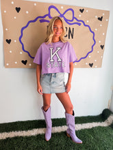 Load image into Gallery viewer, K-State Embroidered Box Tee