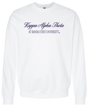 Load image into Gallery viewer, G-5: K-State White Sorority Crew - Customizable
