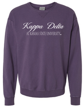 Load image into Gallery viewer, G-6: K-State Purple Sorority Crew - Customizable