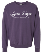 Load image into Gallery viewer, G-6: K-State Purple Sorority Crew - Customizable