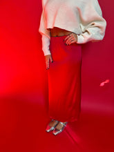 Load image into Gallery viewer, Red Satin Skirt