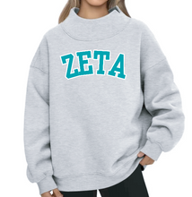Load image into Gallery viewer, G-10: Block Mock Neck Greek Sweatshirt - Customizable