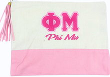 Load image into Gallery viewer, Zeta Tau Alpha Sorority Embroidered Greek Letter Pouch