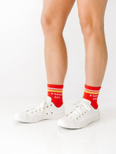 Load image into Gallery viewer, Kansas City Crew Socks - Red & Gold