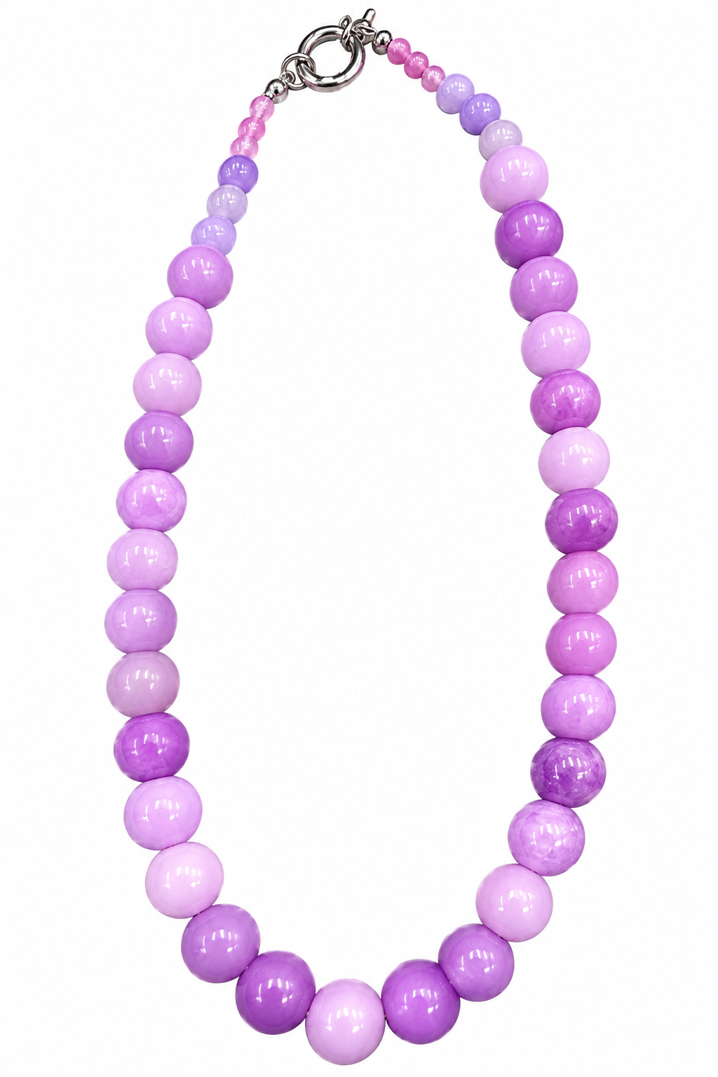 Lavender Beaded Necklace
