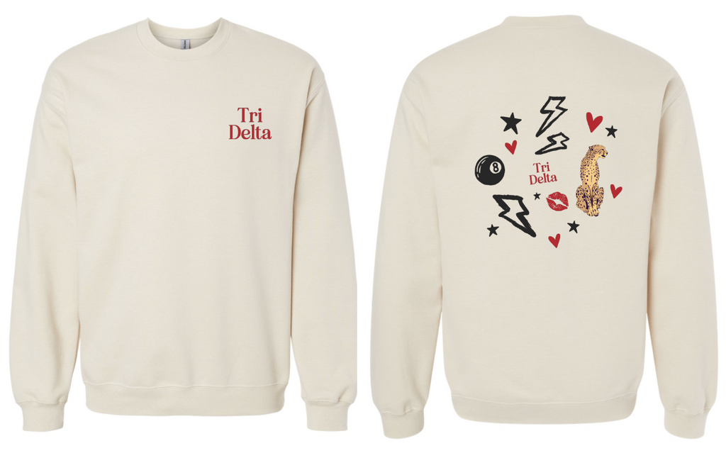 G-14: Biz In The Front/Party In The Back Greek Tee or Crew - Customizable