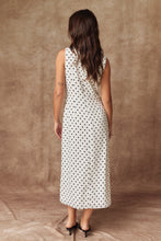 Load image into Gallery viewer, Polka Dot V Neck Midi Dress
