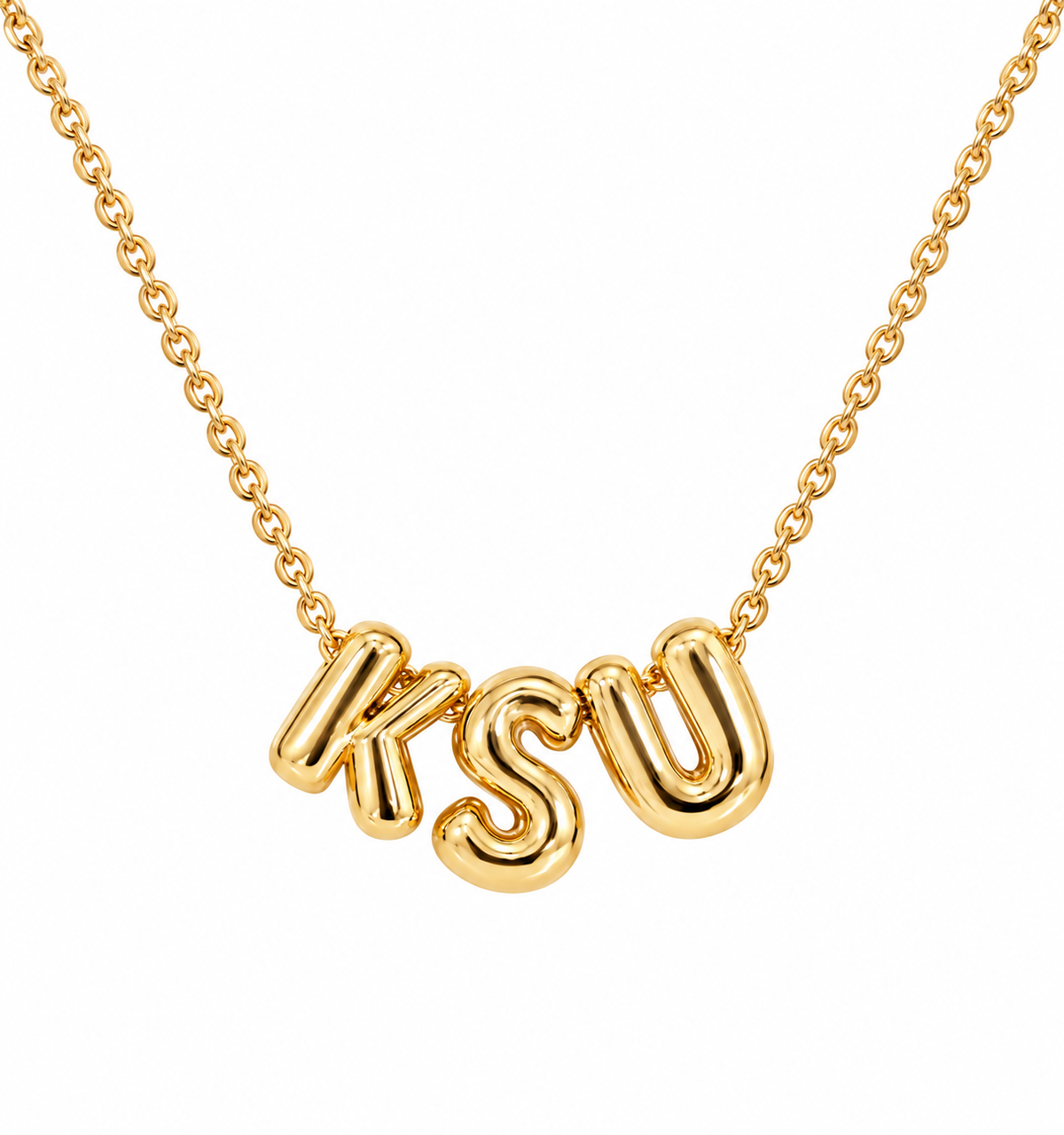 KSU Bubble Gold Necklace