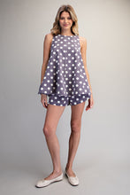 Load image into Gallery viewer, Mineral Washed Polka Dot Swing Top

