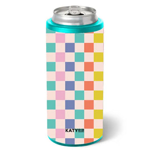 Multicolored Checkered Beer Tumbler