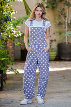 Load image into Gallery viewer, Mineral Washed Polka Dot Jumpsuit
