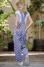 Load image into Gallery viewer, Mineral Washed Polka Dot Jumpsuit
