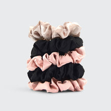 Load image into Gallery viewer, Satin Sleep Scrunchies 5pc - Assorted
