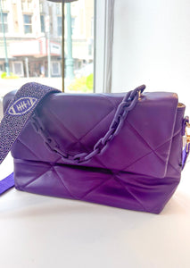 Purple Quilted Purse