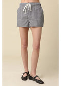 Gingham Drawstring Shorts