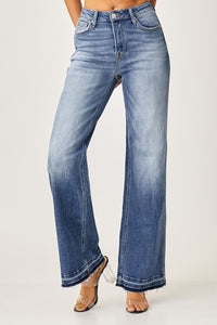 Risen High Rise Straight Jeans