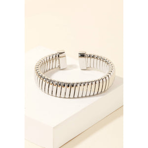 Flat Metallic Coil Bracelet: G