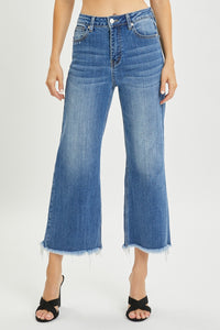 Risen High Rise Ankle Wide Jeans