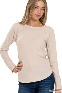 Baby Waffle Knit Long Sleeve Top