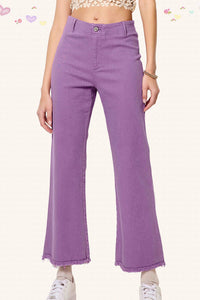 Purple Stretchy Denim Jeans