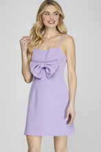 Load image into Gallery viewer, Lavender Game Day Bow Dress
