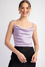 Load image into Gallery viewer, Lavender Satin Silk Tank
