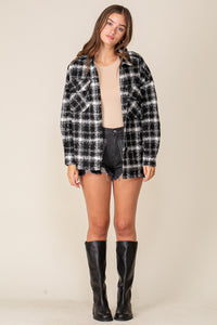 Teddy Plaid Holiday Jacket