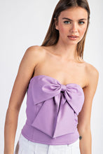 Load image into Gallery viewer, Lavender Bow Off The Shoulder Top
