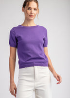 Purple Bow Sweater Top