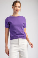 Load image into Gallery viewer, Purple Bow Sweater Top
