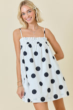 Load image into Gallery viewer, Polka Dot Mini Elastic Dress
