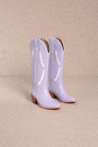 Lavender Textured Game Day Boots