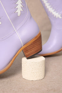 Lavender Textured Game Day Boots