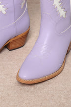 Lavender Textured Game Day Boots