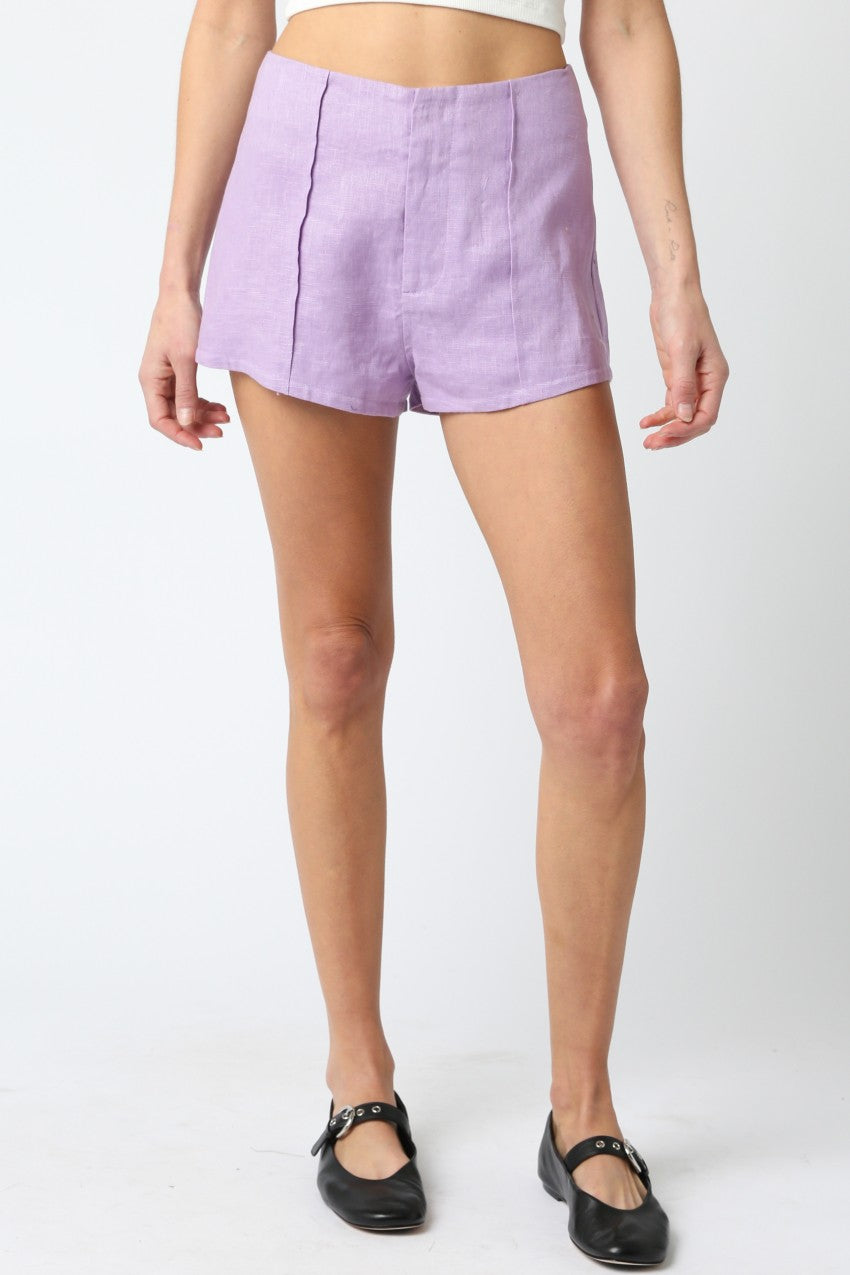 Lavender Mini Shorts