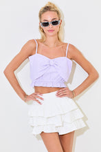 Load image into Gallery viewer, A3425 - Gingham Lavender Bow Tank
