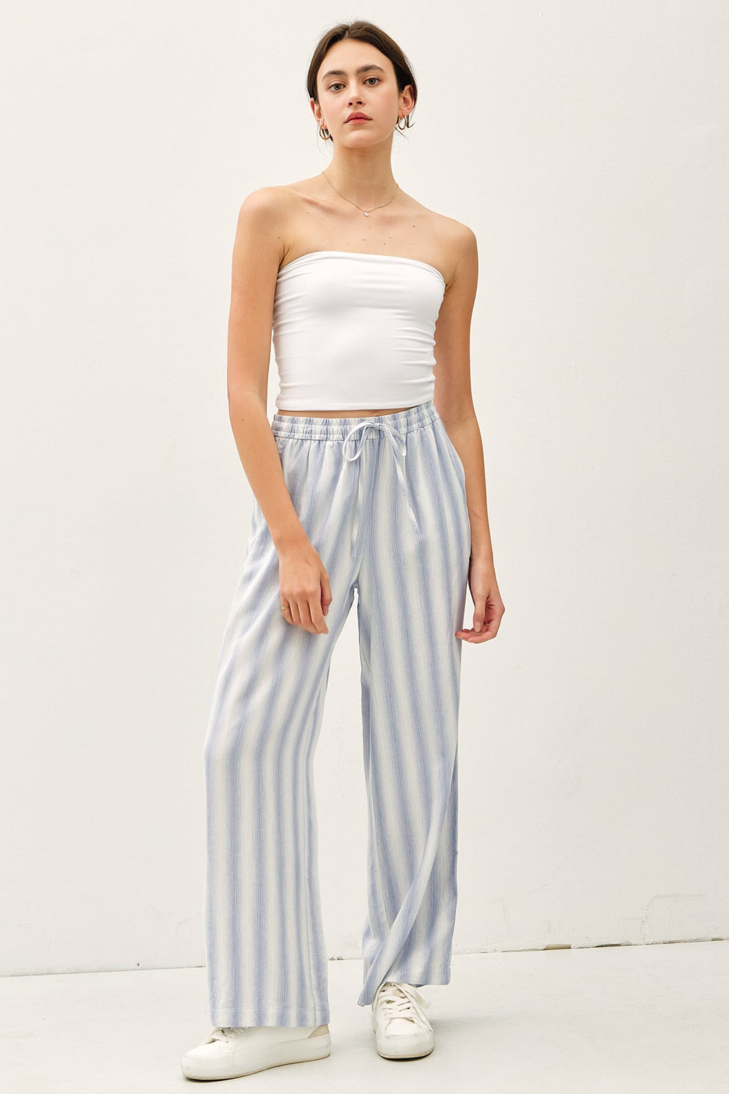 Striped Linen Pants