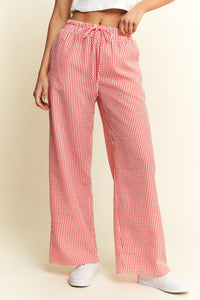 Gingham Boxer Material Pants